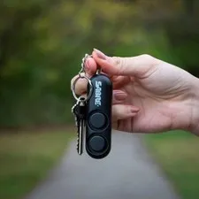 Sabre Black Personal Security Alarm  key ring sealed package 120 dB w/batteries