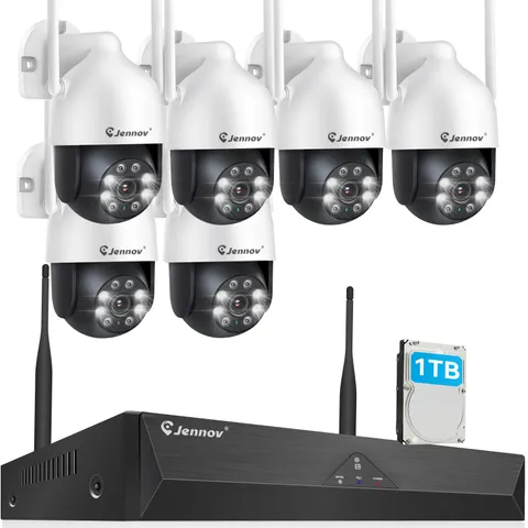5MP 10CH NVR Wireless Security Camera System Outdoor WiFi with Hard Drive