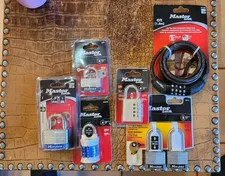 7-pack lot Master Locks Stainless Steel 5D 1SSTLF 500D 1535DWD 8114D 643DWD