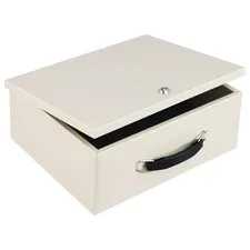 XL Large Fireproof Safe Box with Key Lock - Metal Document Storage, Security Box