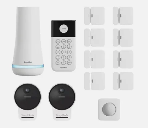 (BRAND NEW) 13-Piece SimpliSafe Security System with 2 Outdoor Camera Series 2