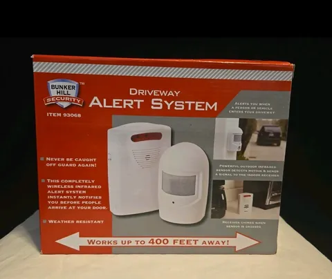 NWB Battery Operated Wireless Driveway Alarm Alert Security System Bunker Hill