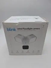 Blink Outdoor Floodlight Wired 1080p Security Camera with Motion Detection White