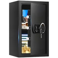 3.3 Cuft Large Home Safes Water and Fireproof with Digital Keypad & Key Lock,...
