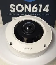 Hanwha Wisenet XNF-9010RV 12MP Fisheye Network Camera W/1.08mm fixed lens TESTED