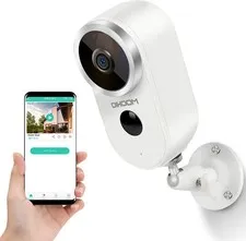 Wireless Surveillance Security Camera, Waterproof Rechargeable
