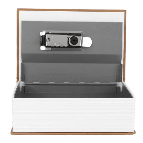 Book Safe Storage Box Dictionary Money Coines Box With Security Combination Lock