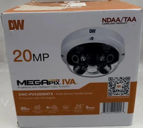 DW DWC-PVX20WATX 20MP MEGAPIX IVA MULTI-SENSOR VANDAL DOME IP CAMERA