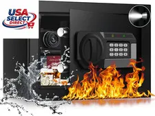 1.2 Cubic Feet Fireproof Safe Box with Digital Keypad & Removable Shelf