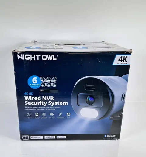 Night Owl 8-Channel 6-Camera 4K Security Surveillance System w/ 2TB NVR Storage