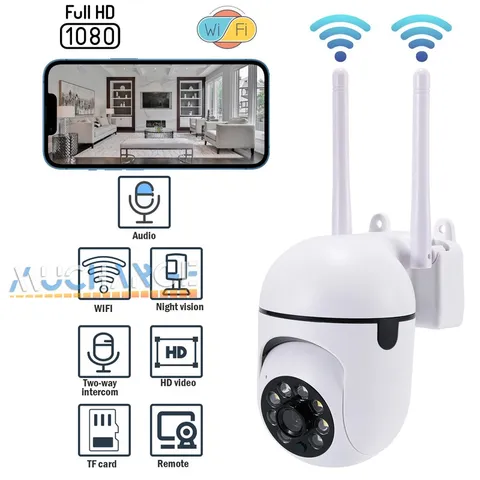 2025 1080P HD WIFI Camaras De Seguridad Exterior Inalambrica Con Vision Nocturna