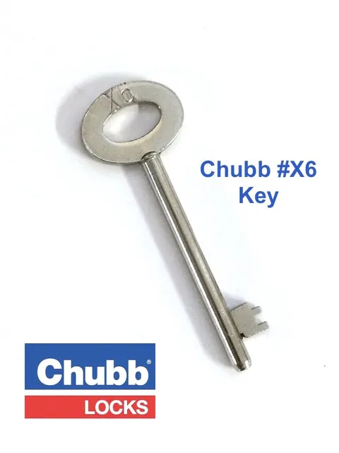 CHUBB / YALE Window Lock Key #X6 Suits 8K100, 8012 & 8003 -Free Post In Aust.