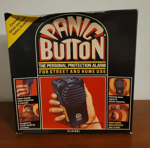 Vintage NOS 1980 Clairol PANIC BUTTON Personal Protection Alarm Home Model PA-1