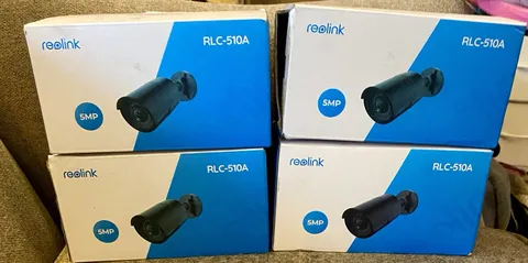(4) Reolink RLC-510A 5MP PoE IP Security Camera Outdoor Waterproof *New*