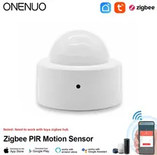 ONENUO Tuya Zigbee Mini Smart PIR Motion Detector Human Body Infrared Sensor 