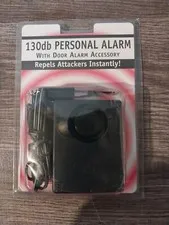 130dB Personal Alarm with Door Alarm Accessory Repels Attackers Instantly 9v