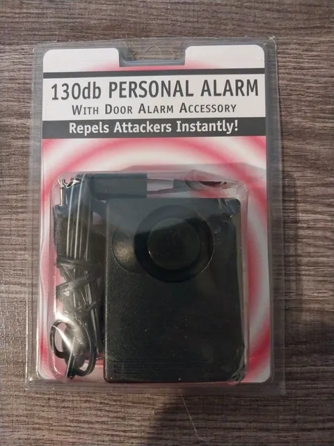 130dB Personal Alarm with Door Alarm Accessory Repels Attackers Instantly 9v