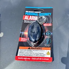 Via Security Products 100dB Personal Alarm Keychain Pull Pin Siren, Flashlight