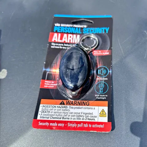 Via Security Products 100dB Personal Alarm Keychain Pull Pin Siren, Flashlight