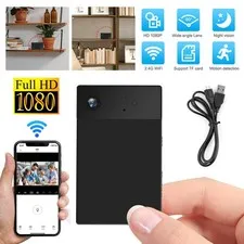 WiFi Mini Camera Home Security Cam HD 1080P Night Vision Audio Video Recorder