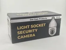 Dot Com Products Light Socket Security Camera New J99