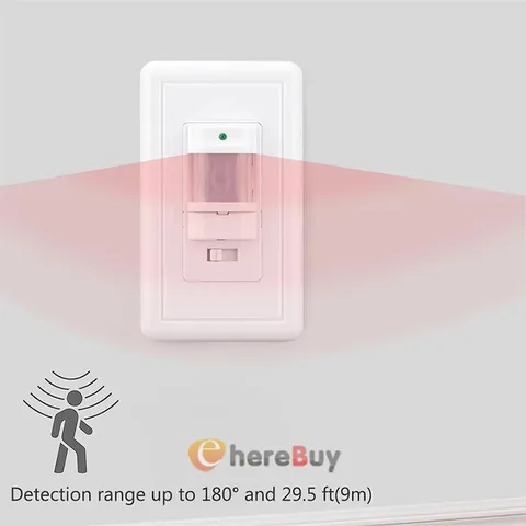 Motion Sensor Smart Light Switch PIR Infrared Motion Activated Wall Switch