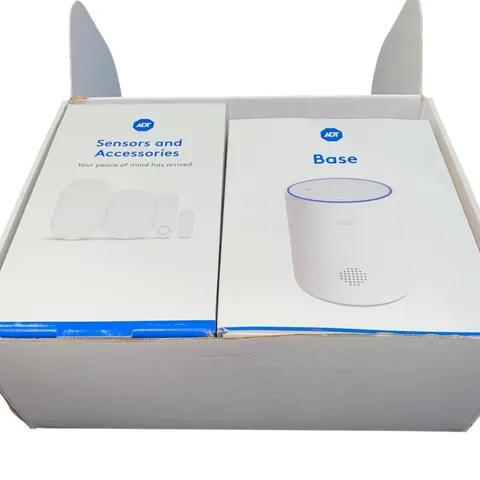 ADT Base Smart Hub White S501R0-01 Security System with Sensors and Accessories