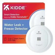 Kidde WiFi Water Leak Detector & Freeze Alarm, Alexa Device, Smart Leak Detector