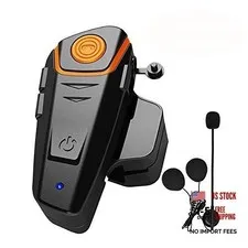 Motorcycle Bluetooth Headset, BT-S2 Motorbike Helmet Intercom BT-S2 Single Pack