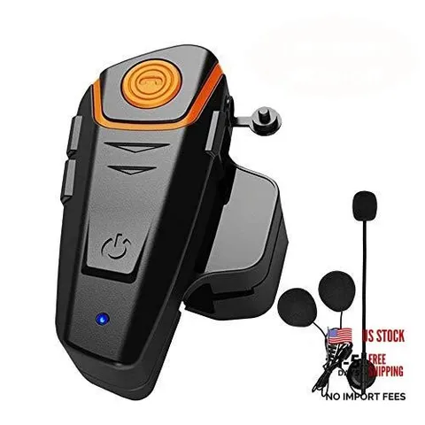 Motorcycle Bluetooth Headset, BT-S2 Motorbike Helmet Intercom BT-S2 Single Pack