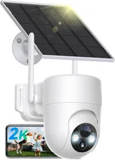 Security Camera Wireless Outdoor, 2.4G Wifi Solar Security Cameras for Home Secu