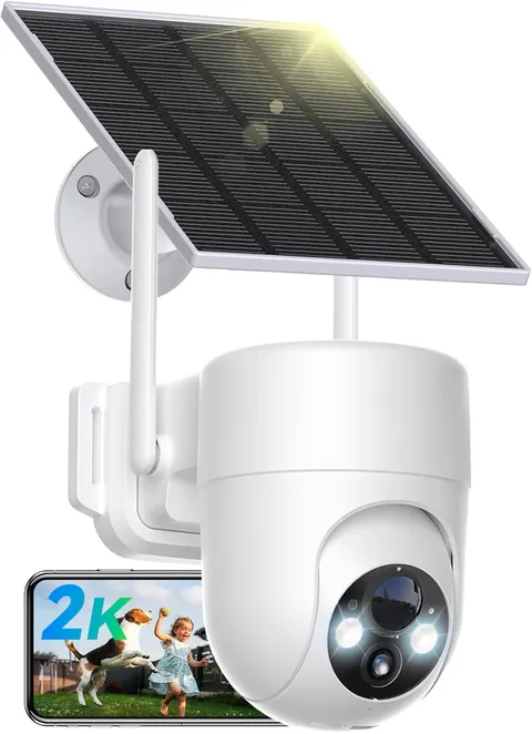 Security Camera Wireless Outdoor, 2.4G Wifi Solar Security Cameras for Home Secu