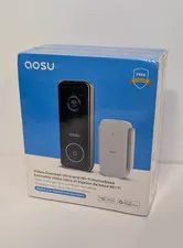 AOSU Doorbell Camera Wireless, 5MP Ultra HD, No Monthly Fee, 2.4/5 GHz WiFi Vide