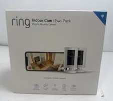 Ring Indoor HD Security Camera - White Two-Pack