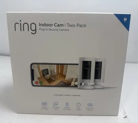Ring Indoor HD Security Camera - White Two-Pack