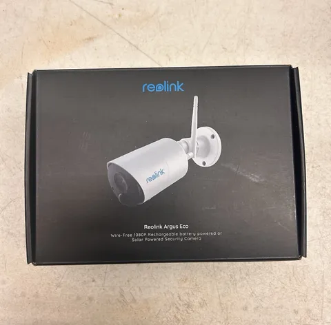 Reolink Argus Eco 1080p Wi-Fi Battery Camera White PIR 2-Way Audio