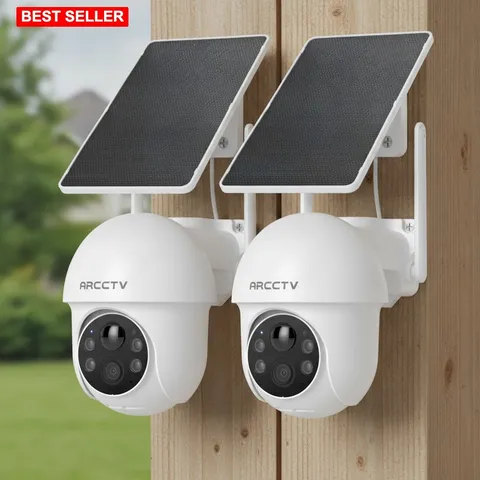 Security Cameras Wireless Outdoor 2 Pack 4MP 2.5K HD Night Vision Spotlight