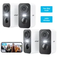 ieGeek 4-Pack Smart Security Camera 2K WiFi Outdoor Security Camera Wireless