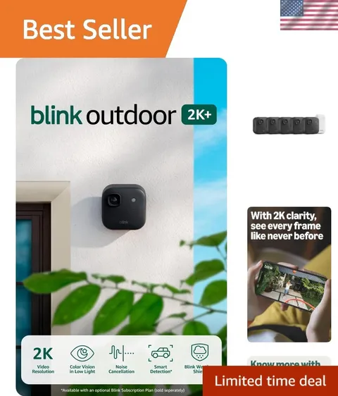 Outdoor 2K+ newest model — Wireless smart security camera, 2K video resolutio...