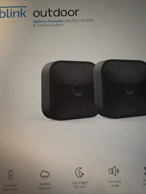 2024 Blink Outdoor 4 (4th Gen) 2 Camera Wireless HD Home Security System