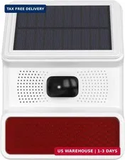 Solar Driveway Alarm Wireless Motion Sensor Alarm, App Control No Remote 120dB O