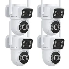 ARCCTV WIFI Dual Lens Security Cameras Outdoor Wireless Home Color Night Vision