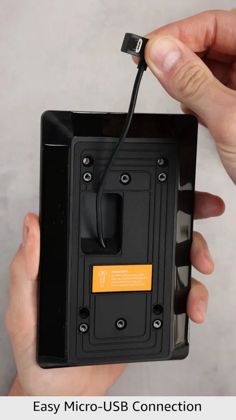 Ring Solar Charger Micro Connection For Doorbell Camera - New , Open Box