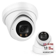 4K PoE Turret Dome Camera (8MP STARVIS) with Turret Dome 8MP 247 Color
