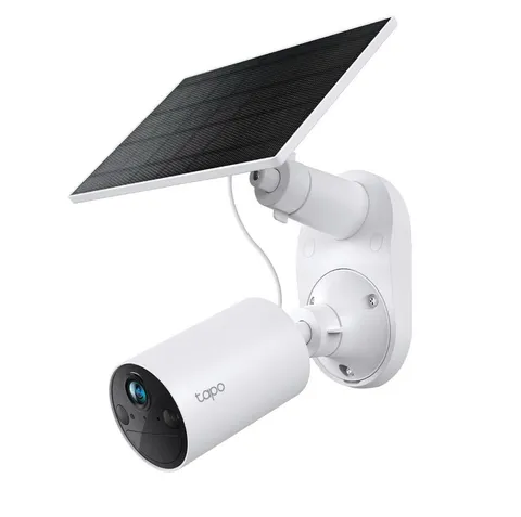 TP-Link 𝗧𝗮𝗽𝗼 SolarCam C402 Kit, Outdoor Battery Camera w/Solar Panel Base...