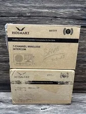 2x Hosmart HY777 Wireless Intercom System with 1/2 Mile Long Range 7-Channel