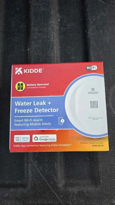 Kidde WiFi Water Leak Detector & Freeze Alarm, Alexa Device, Smart Leak Detector