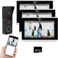 10" Touch Screen Video Intercom System, TUYA WiFi Smart Home Door Phone Kit