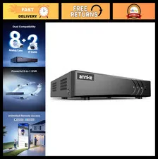 8 Channel 3K Lite H.265+ Security DVR Recorder, Hybrid 5-in-1, No HDD, CCTV