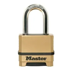 Master Lock Magnum Heavy Duty Solid Body Combination Lock, 2 in Wide with 1-1/2 